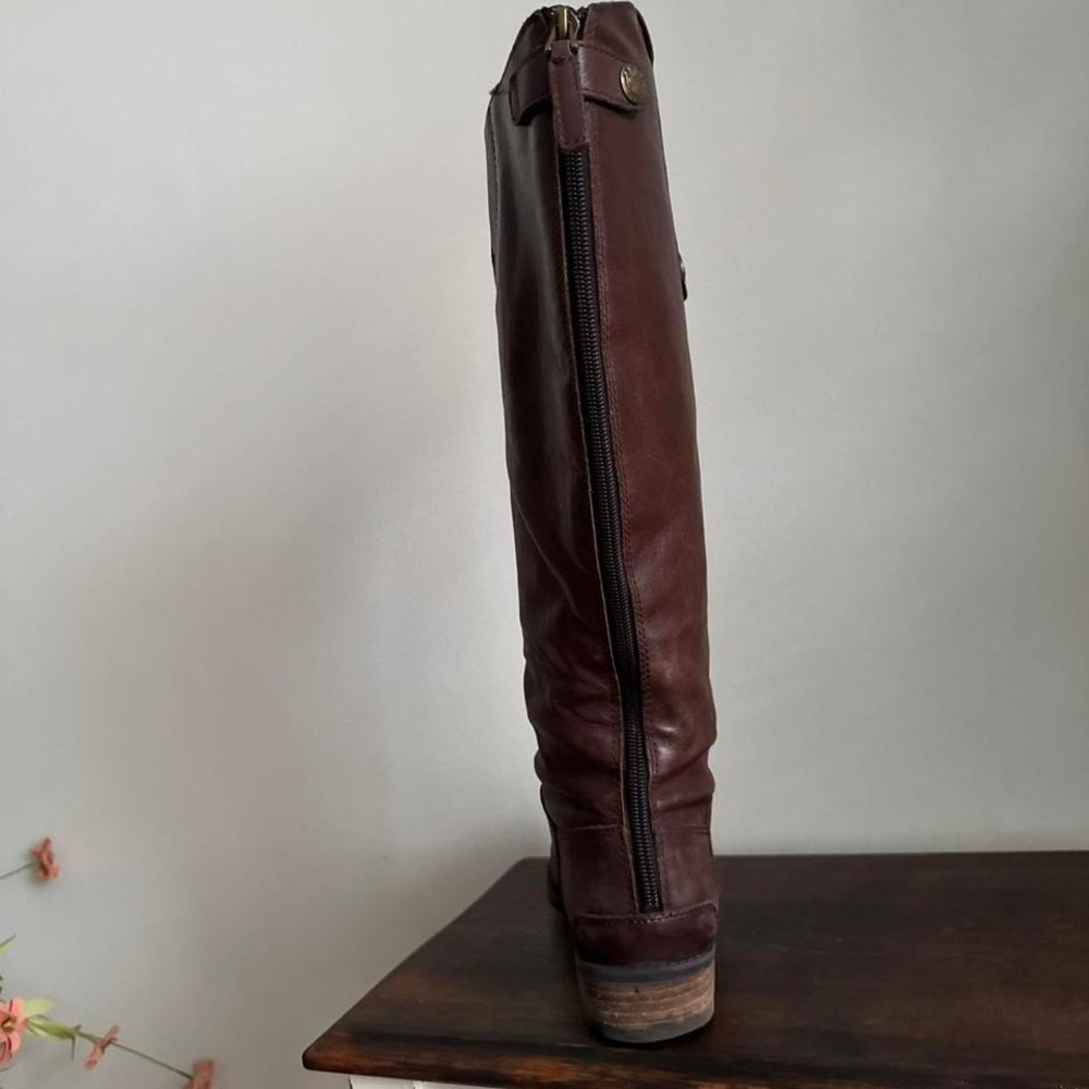 Sam Edelman Chocolate Brown Riding Boot 6.5 Knee High Campus - Picture 3 of 8